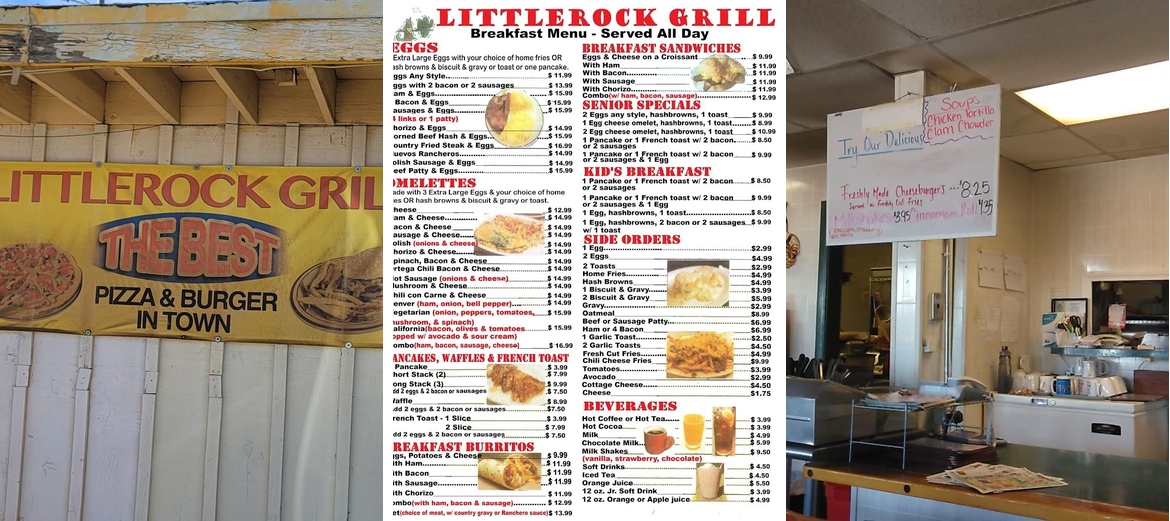 Littlerock Grill Menu