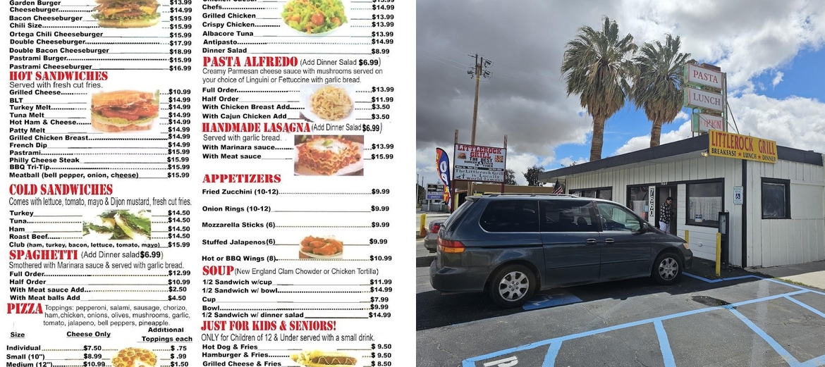 Littlerock Grill Menu