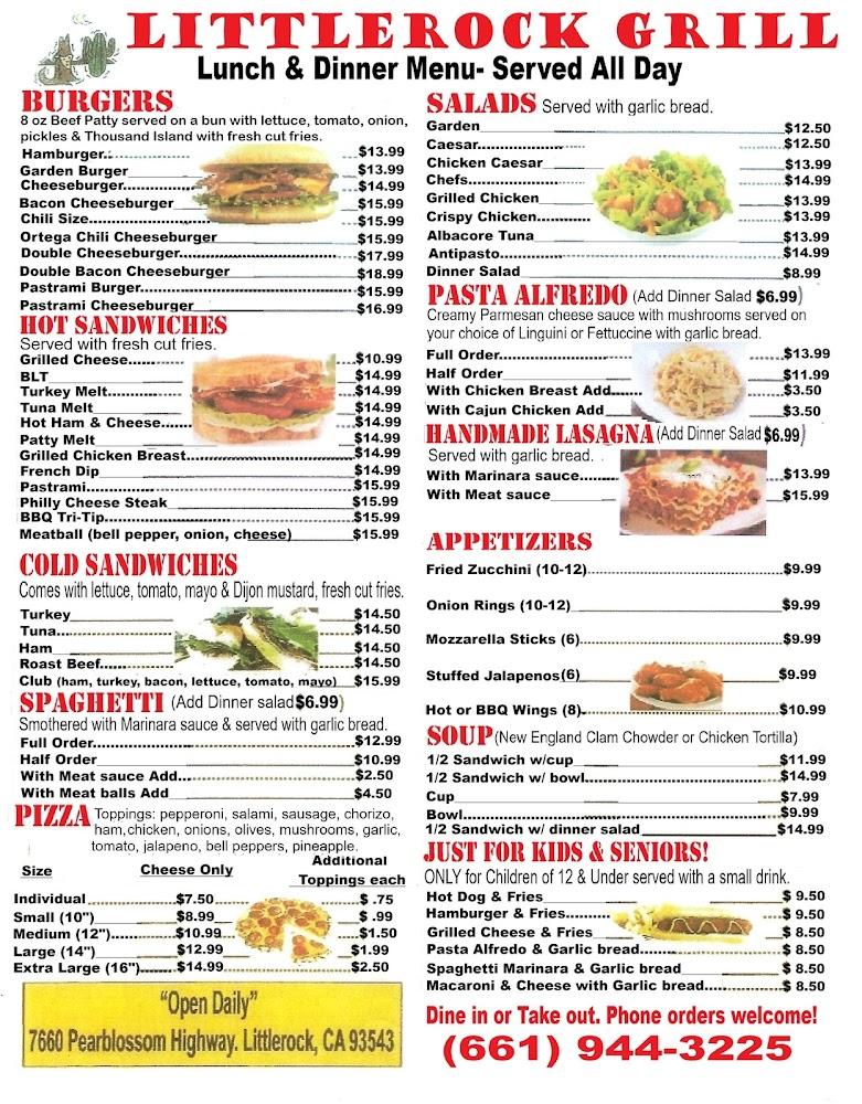 Littlerock Grill Menu image 2
